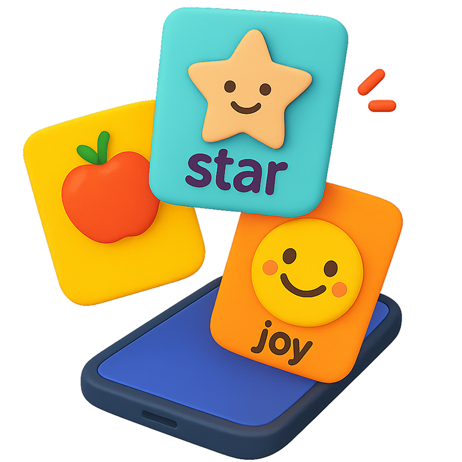 Flash cards feature illustration