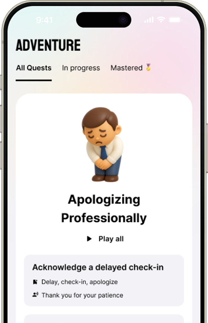 App screenshot - Learning Quest